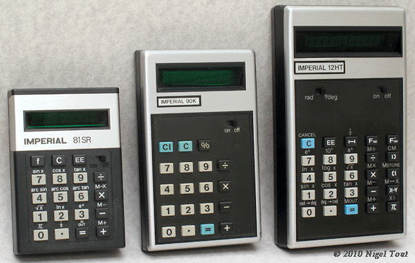 Imperial hand-held calculators
